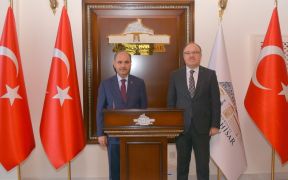 Emniyet Genel Müdürü Mehmet Aktaş, Vali Mustafa Tutulmaz’ı ziyaret etti